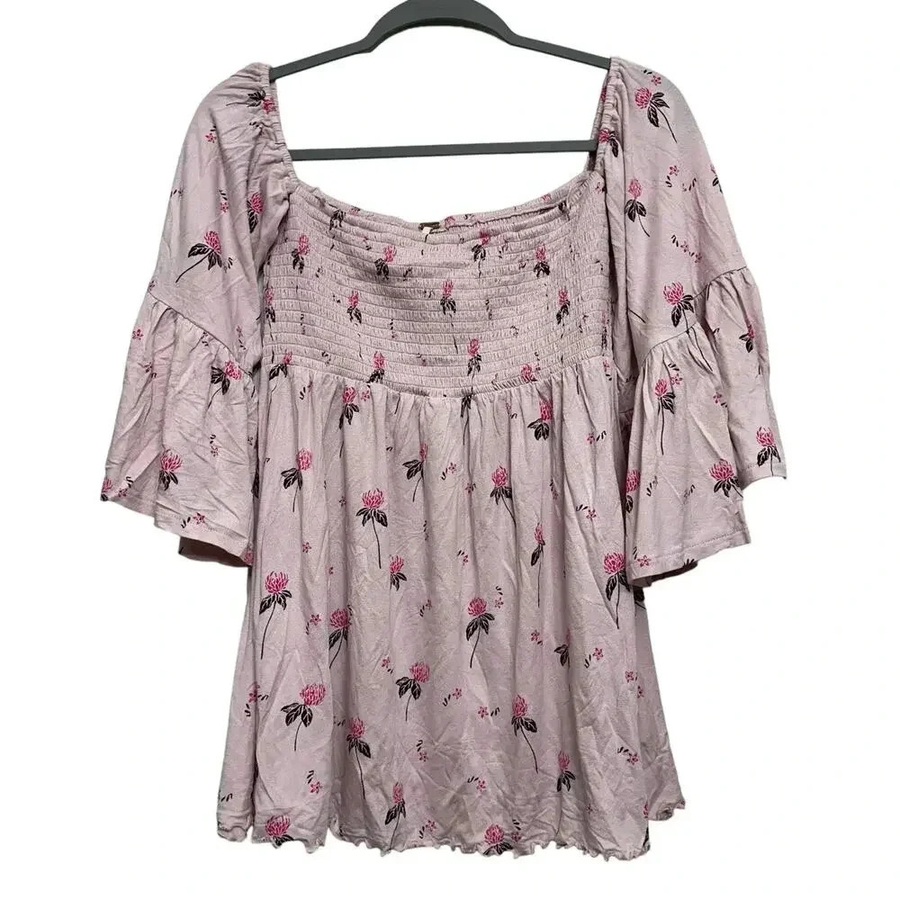 Free People Boho style Off Shoulder Lana Tunic. Size small